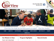 Tablet Screenshot of clearviewschool.org